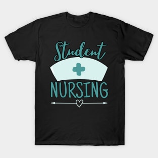 Pastel Nurse Students Nursing Green T-Shirt